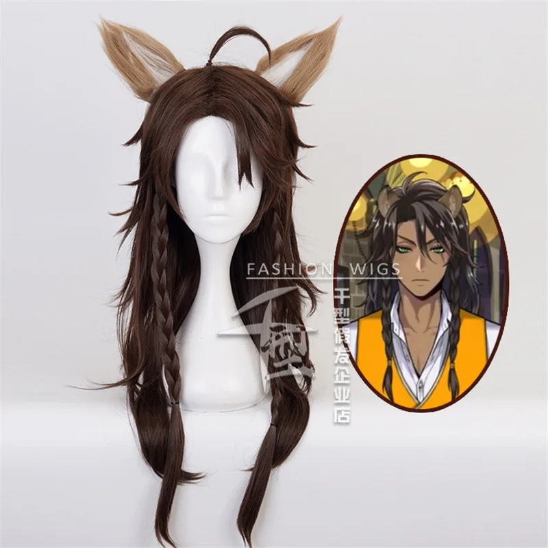 Twisted Wonderland Cosplay Leona Kingscholar Wig the Lion King Scar Hair Long Curly Brown Braided Role Play Wigs+ Ears
Twisted Wonderland Cosplay Leona Kingscholar Wig the Lion King Scar Hair Long Curly Brown Braided Role Play Wigs+ Ears