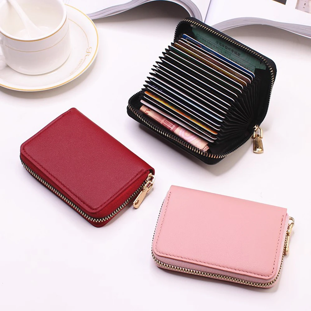 New Solid PU Card Bag RFID Blocking Credit Card Holder Men Business Card Wallet Women Change Organizer Zipper Purse Wholesale
New Solid PU Card Bag RFID Blocking Credit Card Holder Men Business Card Wallet Women Change Organizer Zipper Purse Wholesale