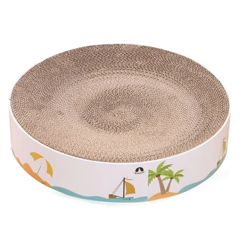 Cat Scratching Board Nest Claw Grinder Corrugated Paper Arc Colored Paper Edged Corrugated Cat Litter
Cat Scratching Board Nest Claw Grinder Corrugated Paper Arc Colored Paper Edged Corrugated Cat Litter