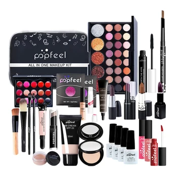 feel 30PCS/Set Make Up Set Cosmetics Kit Eyeshadow Lip Gloss Powder Puff Concealer Polish Nail with Makeup Bag
feel 30PCS/Set Make Up Set Cosmetics Kit Eyeshadow Lip Gloss Powder Puff Concealer Polish Nail with Makeup Bag