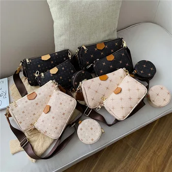 3Pcs Women Shoulder BagTop quality Female bag chain Small bag Inclined shoulder bags fashion Coated canvas
3Pcs Women Shoulder BagTop quality Female bag chain Small bag Inclined shoulder bags fashion Coated canvas