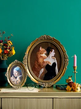 6/7/12 Inch European Palace Vintage Photo Frame Resin Family Portrait Nightstand Oval Wall Hanging Picture Frames Home Decor 
6/7/12 Inch European Palace Vintage Photo Frame Resin Family Portrait Nightstand Oval Wall Hanging Picture Frames Home Decor