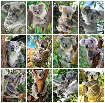 Huacan 5D Diamond Painting Full Square Koala Art DIY Diamond Embroidery Mosaic Animal Decorations Home 
Huacan 5D Diamond Painting Full Square Koala Art DIY Diamond Embroidery Mosaic Animal Decorations Home