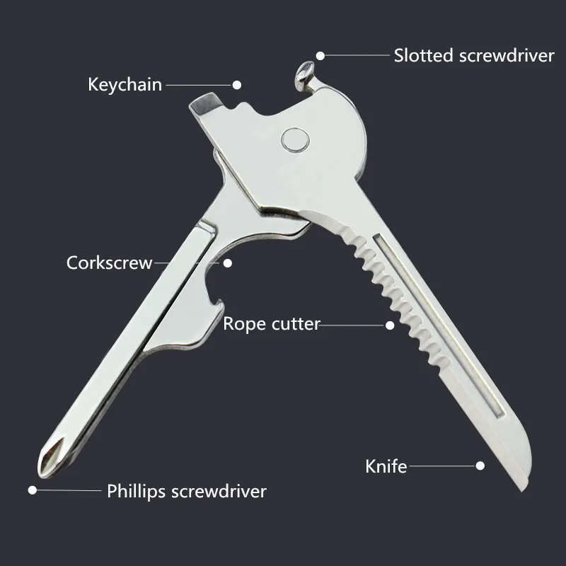 6-in-1 Key Chain Screwdriver KnifeSwiss Opener Tool Tech-Outdoor Multifunctional Pocket Keychain Auto Camping Polishing Knife
6-in-1 Key Chain Screwdriver KnifeSwiss Opener Tool Tech-Outdoor Multifunctional Pocket Keychain Auto Camping Polishing Knife