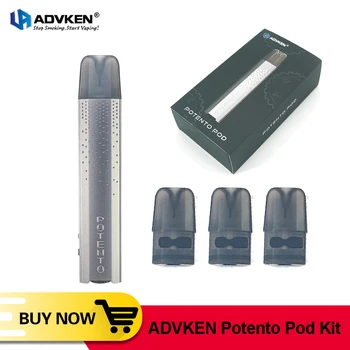 Original Advken Potento Pod Kit 560mah Battery With 2.5ml Cartridge Pod Vape Pen Vaporizer Electronic Cigarette kit VS Artery
Original Advken Potento Pod Kit 560mah Battery With 2.5ml Cartridge Pod Vape Pen Vaporizer Electronic Cigarette kit VS Artery