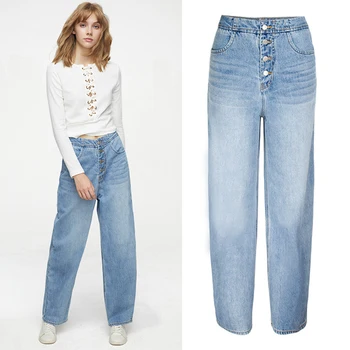 Jeans Women's Spring and Autumn Fashion Loose Casual Wide Leg Pants Women's Pants High Waist Straight Mop Jeans Children's Jeans
Jeans Women's Spring and Autumn Fashion Loose Casual Wide Leg Pants Women's Pants High Waist Straight Mop Jeans Children's Jeans