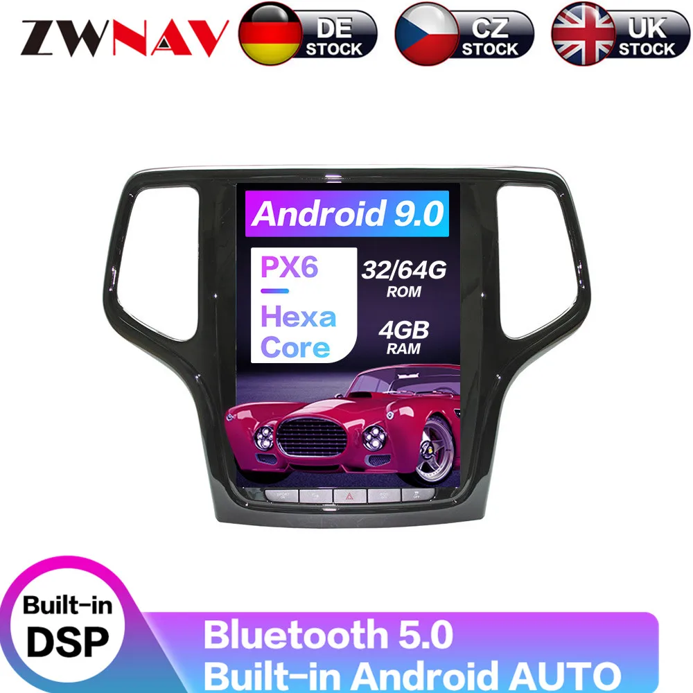 Carplay DSP Android 9.0 PX6 Vertical Tesla Radio Car Multimedia Player Stereo GPS Navigation For Jeep Grand Cherokee 2014-2018
Carplay DSP Android 9.0 PX6 Vertical Tesla Radio Car Multimedia Player Stereo GPS Navigation For Jeep Grand Cherokee 2014-2018