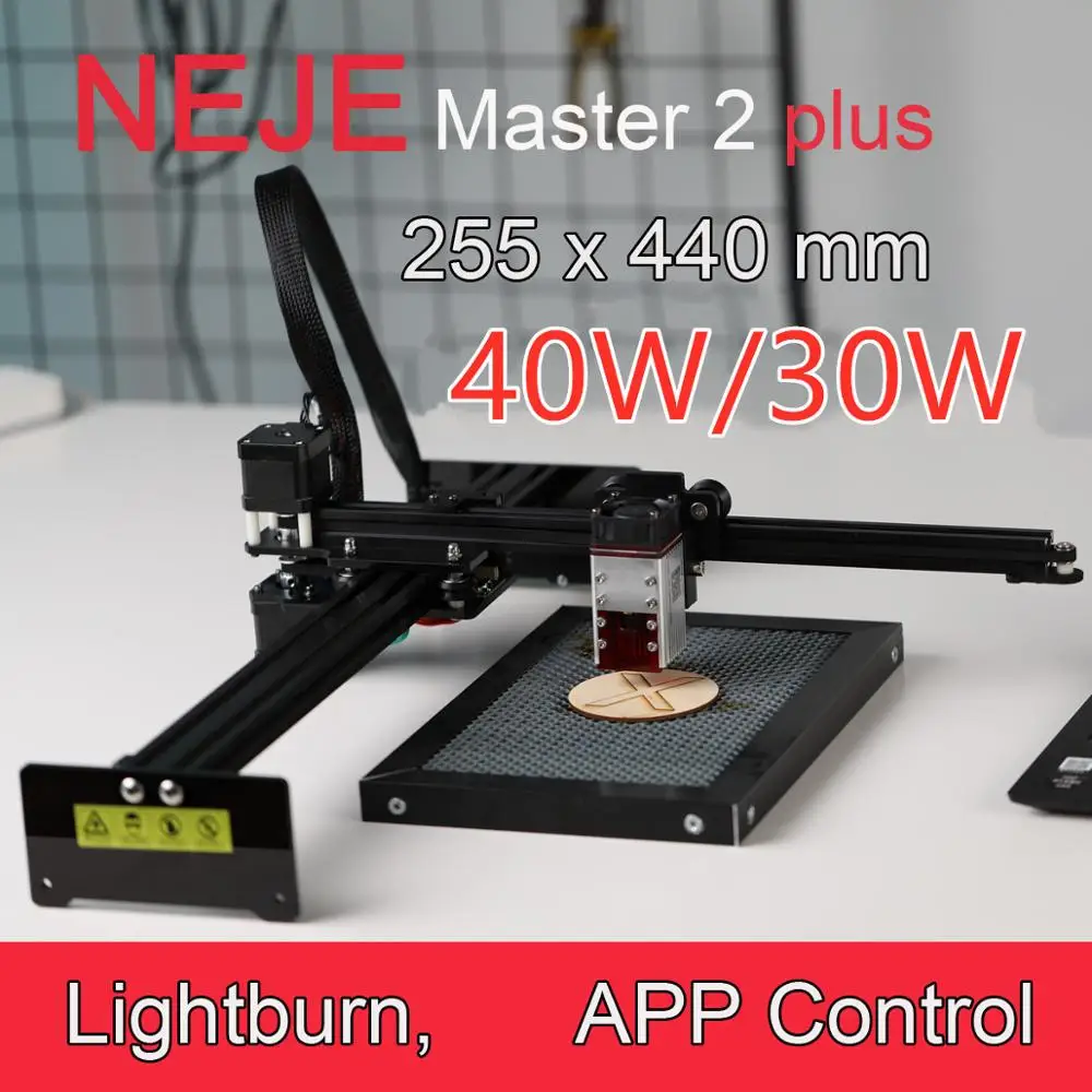 NEJE Master2 Plus 40/30W Professional Large Area Laser Cutting Machine, Laser Engraving Machine,Lightburn,Bluetooth ,App Control
NEJE Master2 Plus 40/30W Professional Large Area Laser Cutting Machine, Laser Engraving Machine,Lightburn,Bluetooth ,App Control