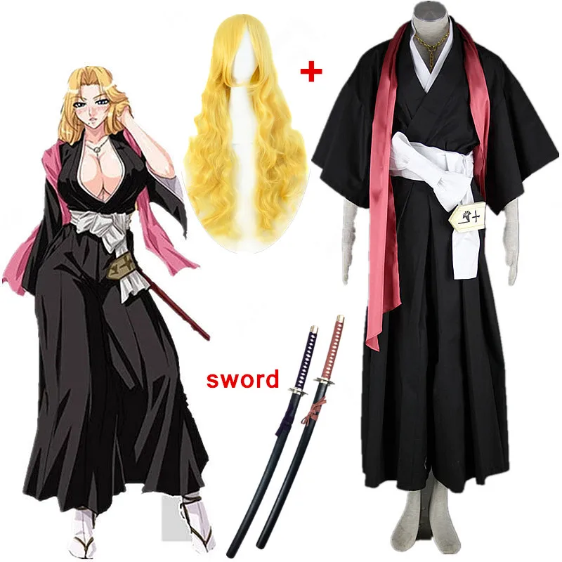 

Anime Bleach Cosplay - Bleach 10th Division Lieutenant Matsumoto Rangiku Best costume wig sword for Halloween Cosplay