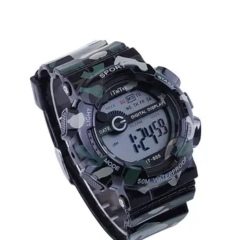 Multifunctional Outdoor Sports Electronic Watch Fashion Men and Women Casual Camouflage Waterproof Digital Watches
Multifunctional Outdoor Sports Electronic Watch Fashion Men and Women Casual Camouflage Waterproof Digital Watches
