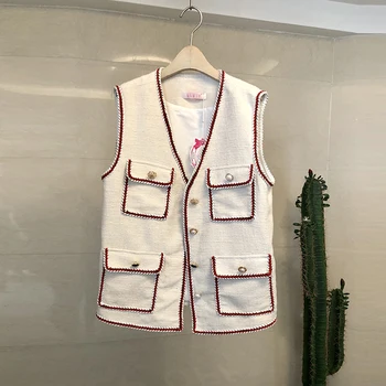 Socialite Button Decoration Autumn Sleeveless Vest Tapados Mujer Invierno 2020 Vests of Women Jacket Chamarras De Mujer N9563
Socialite Button Decoration Autumn Sleeveless Vest Tapados Mujer Invierno 2020 Vests of Women Jacket Chamarras De Mujer N9563