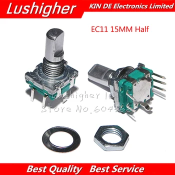 5PCS EC11 15mm Half Axis Rotary Encoder Hle Length Code Switch Digital Potentiometer With Switch 5Pin DIY
5PCS EC11 15mm Half Axis Rotary Encoder Hle Length Code Switch Digital Potentiometer With Switch 5Pin DIY
