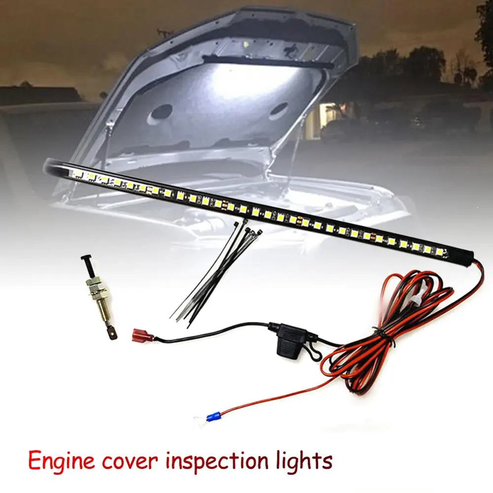 

12V-14V 5W DIY White Under Hood LED Light Kit With Automatic On/off -Universal Fits Any Vehicle Waterproof Car Accessories