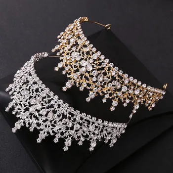 Vintage Baroque Style Bling Crystal Wedding Tiaras and Crowns Headbands for Women Princess Bride Noiva Hair Jewelry FORSEVEN
Vintage Baroque Style Bling Crystal Wedding Tiaras and Crowns Headbands for Women Princess Bride Noiva Hair Jewelry FORSEVEN