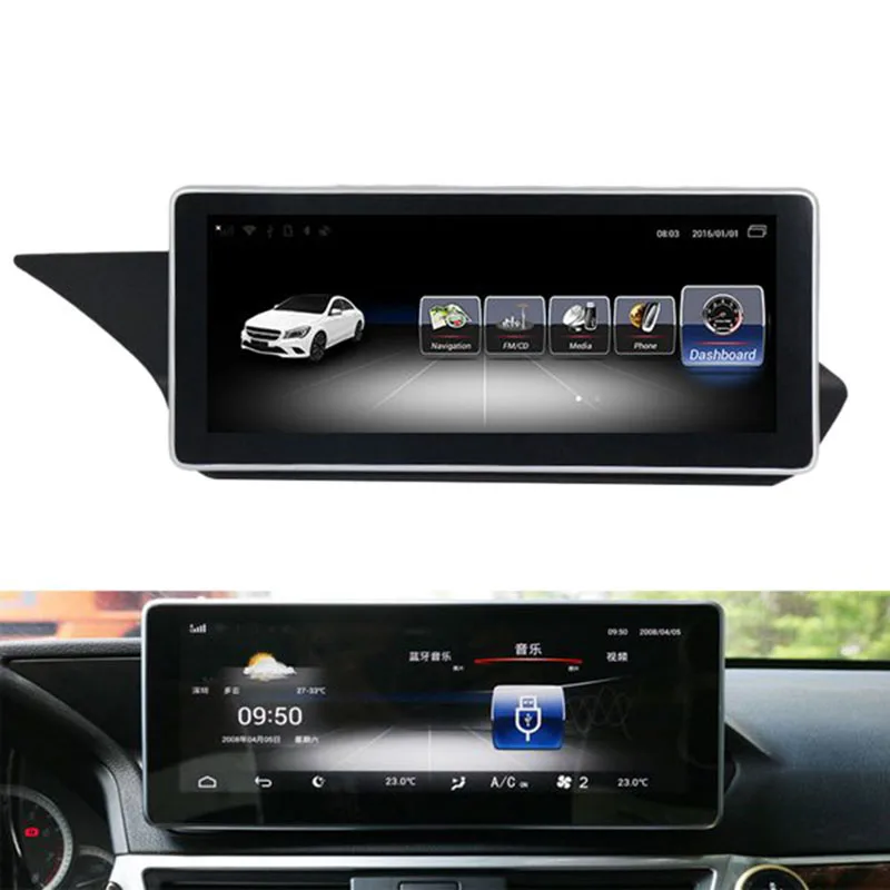 10.25 Inch Android 8.1 2G + 32G Car GPS Navigation Multimedia Player Bluetooth WiFi Display for Mercedes Benz E Class W212 2009-
10.25 Inch Android 8.1 2G + 32G Car GPS Navigation Multimedia Player Bluetooth WiFi Display for Mercedes Benz E Class W212 2009-