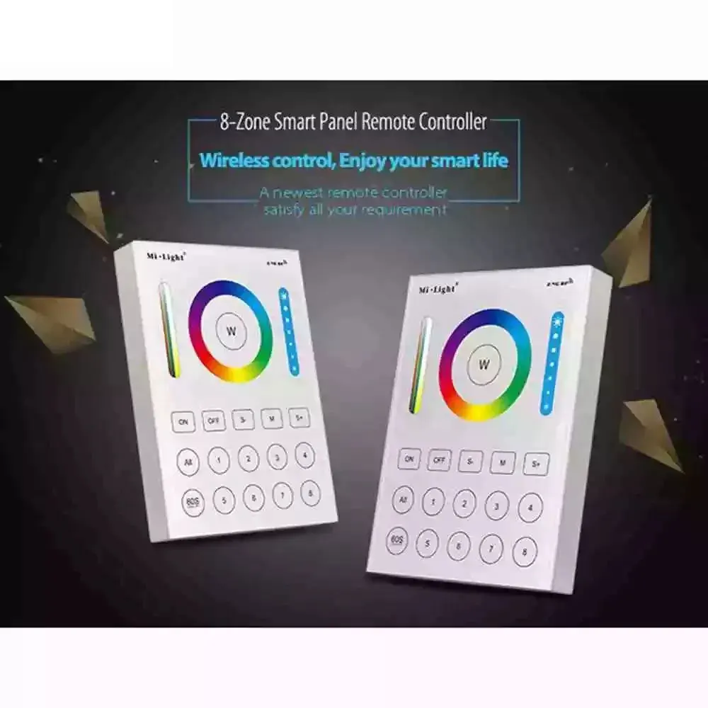 Miboxer(milight) B8 3V(2*AAA Battery) / DC3.3V 8-Zone Smart Panel Remote Controller
Miboxer(milight) B8 3V(2*AAA Battery) / DC3.3V 8-Zone Smart Panel Remote Controller