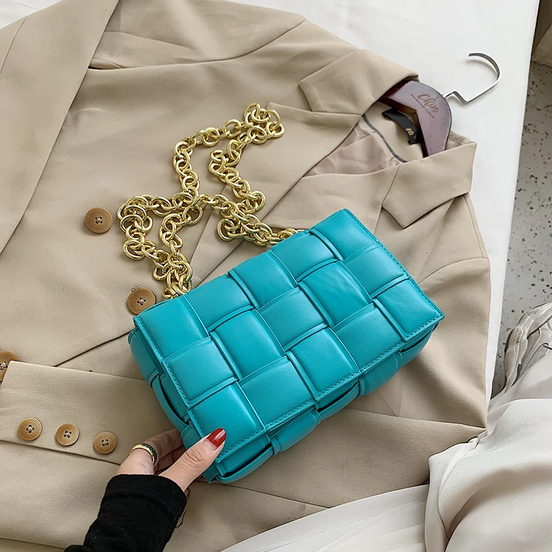 Woven Flap Crossbody bag 2021 Fashion New High quality PU Leather Women's Designer Handbag Chain Tote Shoulder Messenger Bag Woven Flap Crossbody bag 2021 Fashion New High quality PU Leather Women's Designer Handbag Chain Tote Shoulder Messenger Bag