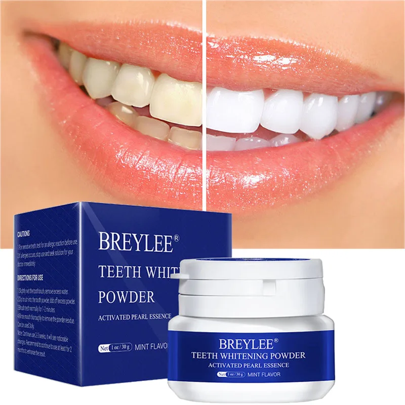 BREYLEE Pearl Essence Teeth Whitening Powder Oral Hygiene Remove Smoke Stains Powder Natural Dental Toothpaste Teeth Cleaning
BREYLEE Pearl Essence Teeth Whitening Powder Oral Hygiene Remove Smoke Stains Powder Natural Dental Toothpaste Teeth Cleaning