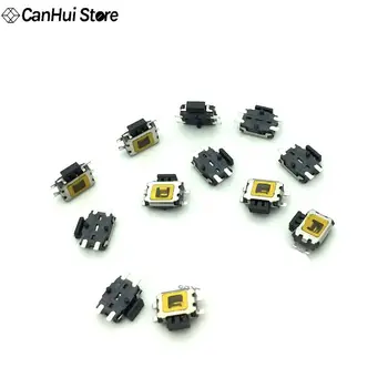 

10 Pieces YD-3414 4Pin SMT SMD Side Tact Tactile Push Button Switch Mount rated load DC 12V 0.5A Middle Turtle Switch 4.7*3.5 MM