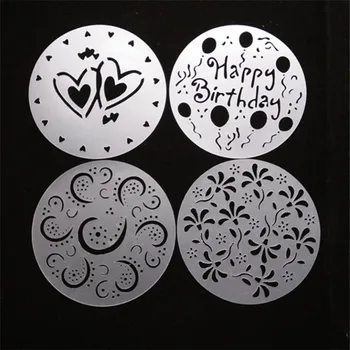 4pc/set Plastic Cake Stencils Flower Spray Stencil DIY Decorating Templete Fondant Mold Pattern Printing Pastry Mold Baking Tool
4pc/set Plastic Cake Stencils Flower Spray Stencil DIY Decorating Templete Fondant Mold Pattern Printing Pastry Mold Baking Tool