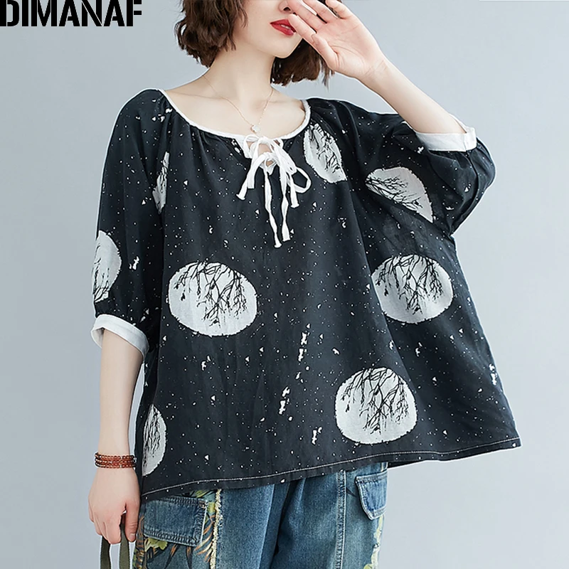 DIMANAF Summer Plus Size T-Shirts Women Clothing Lady Tops Tees Tunic Shirts Cotton Linen Vinatge Print Loose Casual tshirt 2020
DIMANAF Summer Plus Size T-Shirts Women Clothing Lady Tops Tees Tunic Shirts Cotton Linen Vinatge Print Loose Casual tshirt 2020