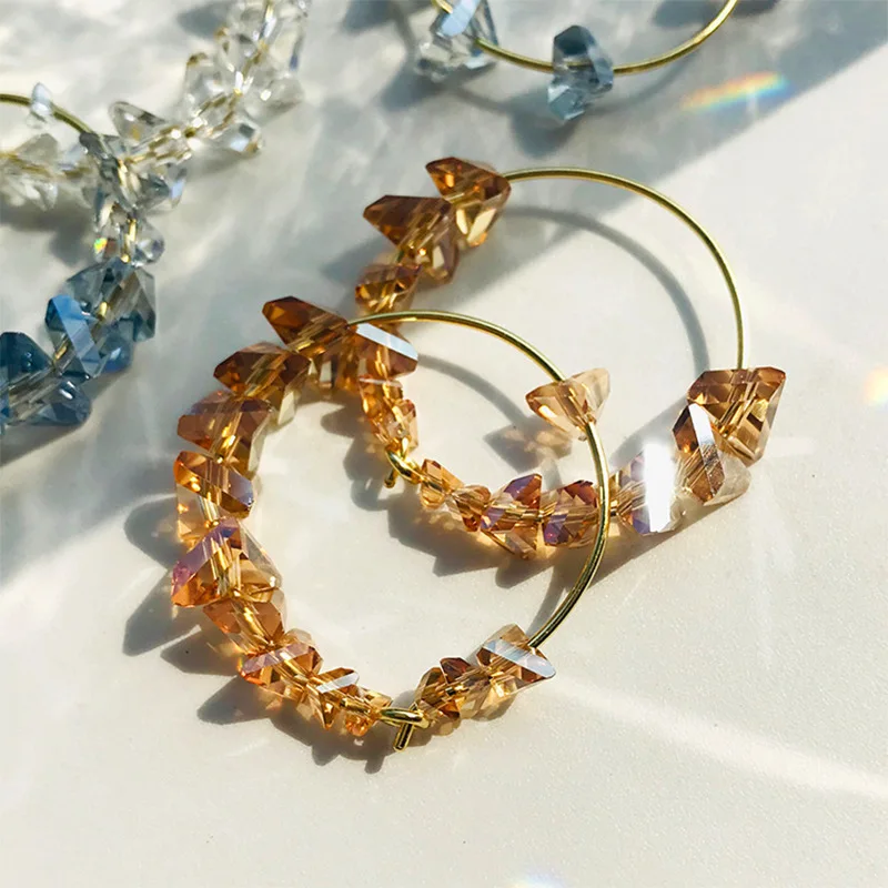925 Sterling Silver Ear Piercing Shiny Crystal Big Round Hoop Earrings for Women Gold Color CZ Ear Ring Earings Fashion Jewelry
925 Sterling Silver Ear Piercing Shiny Crystal Big Round Hoop Earrings for Women Gold Color CZ Ear Ring Earings Fashion Jewelry