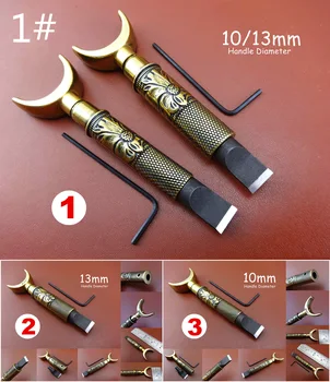 3kinds Leather Craft Double Bearing Carving Swivel Knife Cutter Tool - Stamping Punch Chisel Edger Creaser Groover Skiver Bevele
3kinds Leather Craft Double Bearing Carving Swivel Knife Cutter Tool - Stamping Punch Chisel Edger Creaser Groover Skiver Bevele