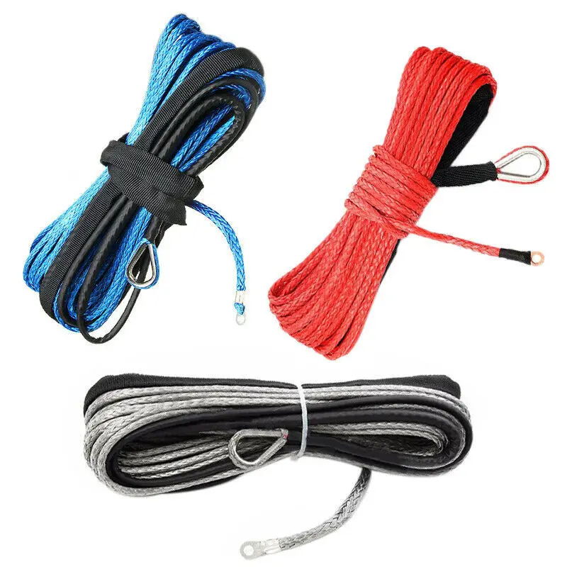 3/16"x50ft 7000LBs Synthetic Winch Line Cable Rope Recovery Cable with Sleeve ATV UTV Towing Pull Rope Strap Hooks Van Road 
3/16"x50ft 7000LBs Synthetic Winch Line Cable Rope Recovery Cable with Sleeve ATV UTV Towing Pull Rope Strap Hooks Van Road