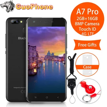 

Blackview A7 Pro Smartphone 2GB RAM 16GB ROM 5.0" 4G LTE MTK6737 Quad Core Android 7.0 8MP 2800Mah Fingerprint Mobile Phone