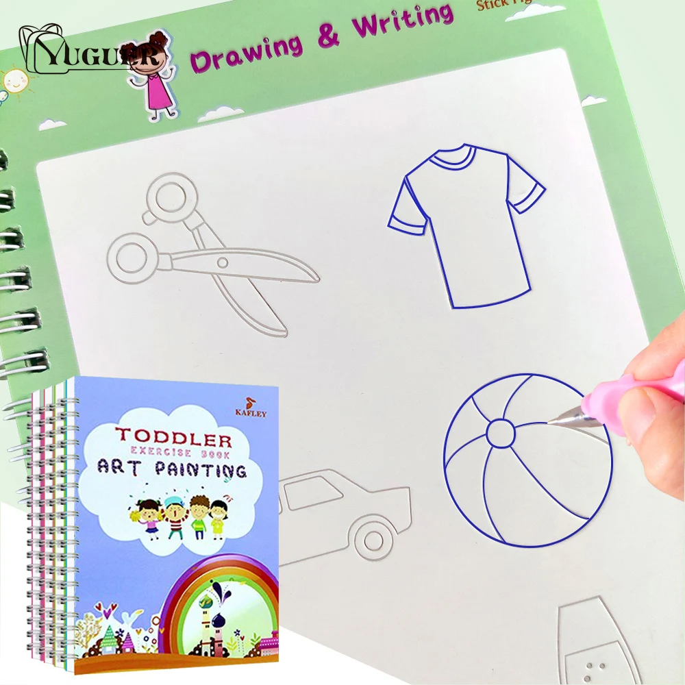 4 PCS Children Copybook Handwrite Practic Reusable Painting Book Magic Books For Calligraphy Write Math Textbook Calligraphy Toy
4 PCS Children Copybook Handwrite Practic Reusable Painting Book Magic Books For Calligraphy Write Math Textbook Calligraphy Toy