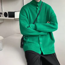 SYUHGFA Men Clothing Turtleneck Knitted Sweater Loose Single-breasted Solid Color Knitted Cardigan Coat 2022 Spring Autumn New
SYUHGFA Men Clothing Turtleneck Knitted Sweater Loose Single-breasted Solid Color Knitted Cardigan Coat 2022 Spring Autumn New