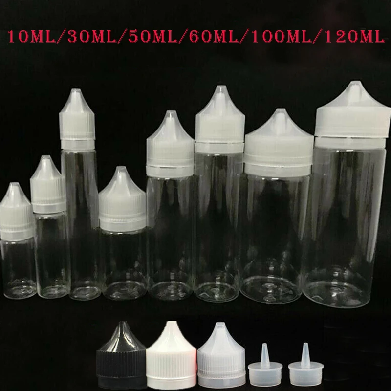 10pcs 10ml/30ml/50ml/60ml/100ml/120ml Child Resistant Cap Dropper Bottles Empty Plastic E Liquid Juice Oil PET Clear Containers
10pcs 10ml/30ml/50ml/60ml/100ml/120ml Child Resistant Cap Dropper Bottles Empty Plastic E Liquid Juice Oil PET Clear Containers