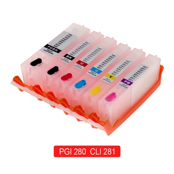 6-Color PGI 280 CLI 281 PGI280 CLI281 Refillable Ink Cartridge For Canon PIXMA TS8120 TS9120 TS8320 Printers With ARC Chips
6-Color PGI 280 CLI 281 PGI280 CLI281 Refillable Ink Cartridge For Canon PIXMA TS8120 TS9120 TS8320 Printers With ARC Chips