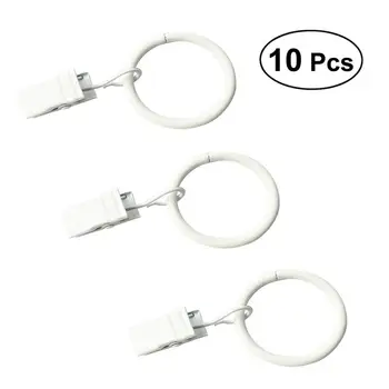 10 PCS/Set Metal Curtain Rings with Clips for Showers Bathroom Bedroom Living Room Window Drapery Rings (White)
10 PCS/Set Metal Curtain Rings with Clips for Showers Bathroom Bedroom Living Room Window Drapery Rings (White)
