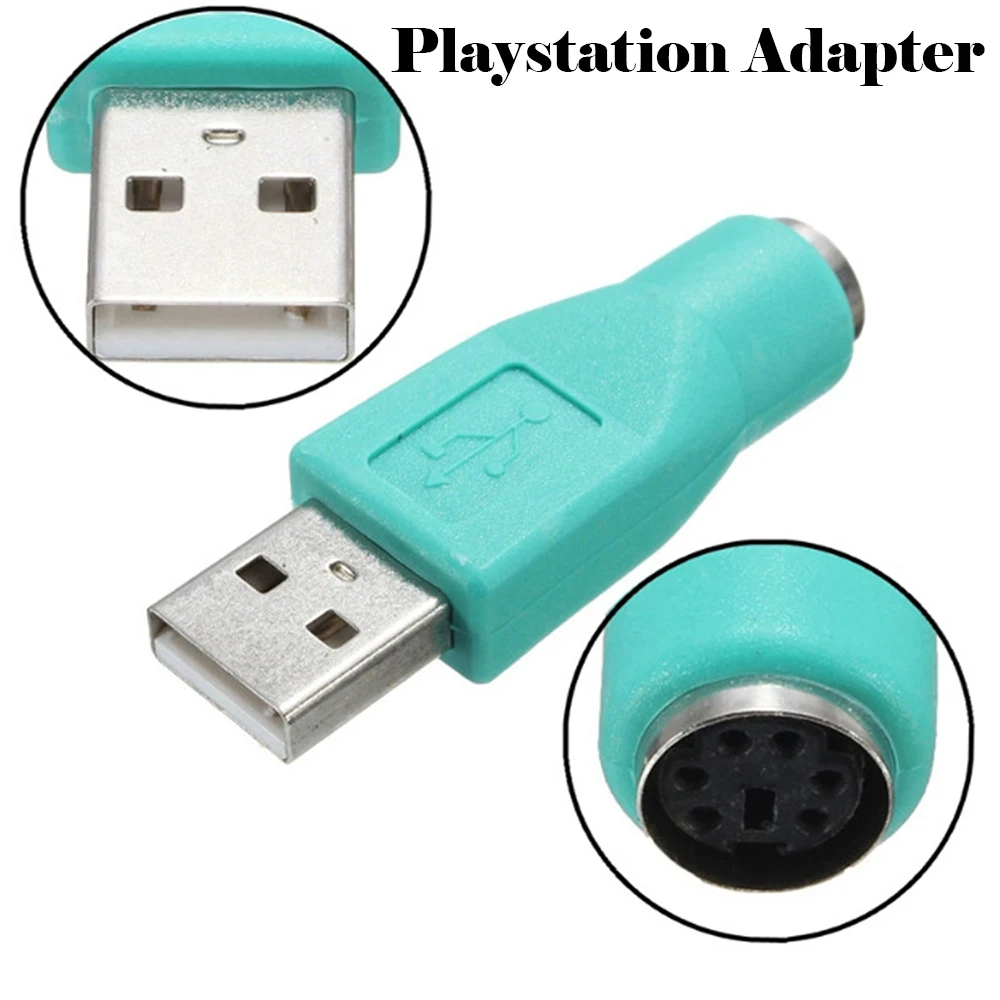 New Playstation Adapter USB Male To For PS2 Female Adapter Converter For Computer PC Keyboard Mouse Accessories
New Playstation Adapter USB Male To For PS2 Female Adapter Converter For Computer PC Keyboard Mouse Accessories