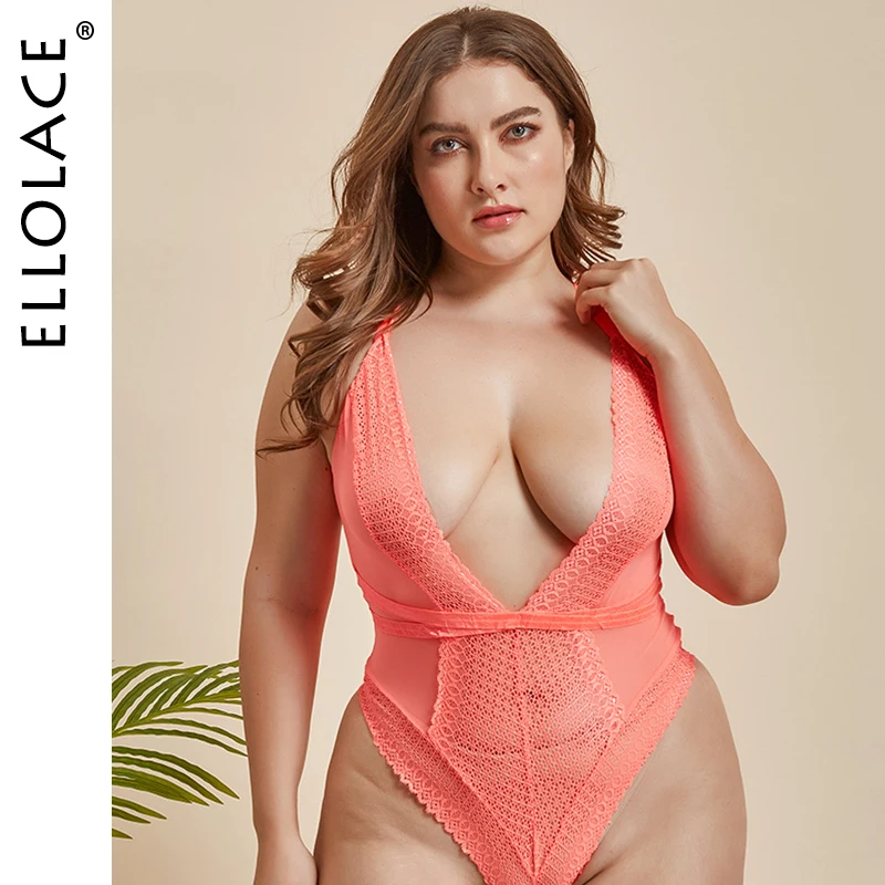 Ellolace Plus Size Bodysuit Women Deep-V Body Women's Lace Bodysuit Backless Overalls For Women Female Bodysuit Romper Body Sexy
Ellolace Plus Size Bodysuit Women Deep-V Body Women's Lace Bodysuit Backless Overalls For Women Female Bodysuit Romper Body Sexy