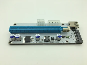 Riser Card VER008S 3 in 1 Molex Power 60CM LED PCI-E Riser Card 4pin 6pin Sata PCI-E 1x to 16x for Antminer Bitcoin Miner Mining
Riser Card VER008S 3 in 1 Molex Power 60CM LED PCI-E Riser Card 4pin 6pin Sata PCI-E 1x to 16x for Antminer Bitcoin Miner Mining