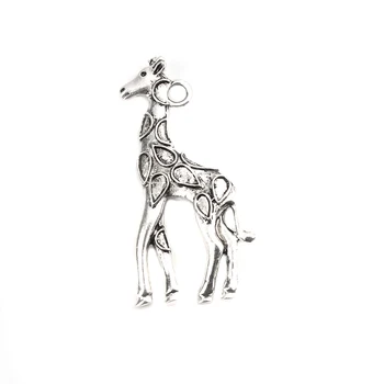 Zinc Based Alloy Giraffe Animal Pendants Antique Silver Color With Carved Pattern5.6*2.5cm For DIY Necklace Jewelry Making,5 PCs
Zinc Based Alloy Giraffe Animal Pendants Antique Silver Color With Carved Pattern5.6*2.5cm For DIY Necklace Jewelry Making,5 PCs