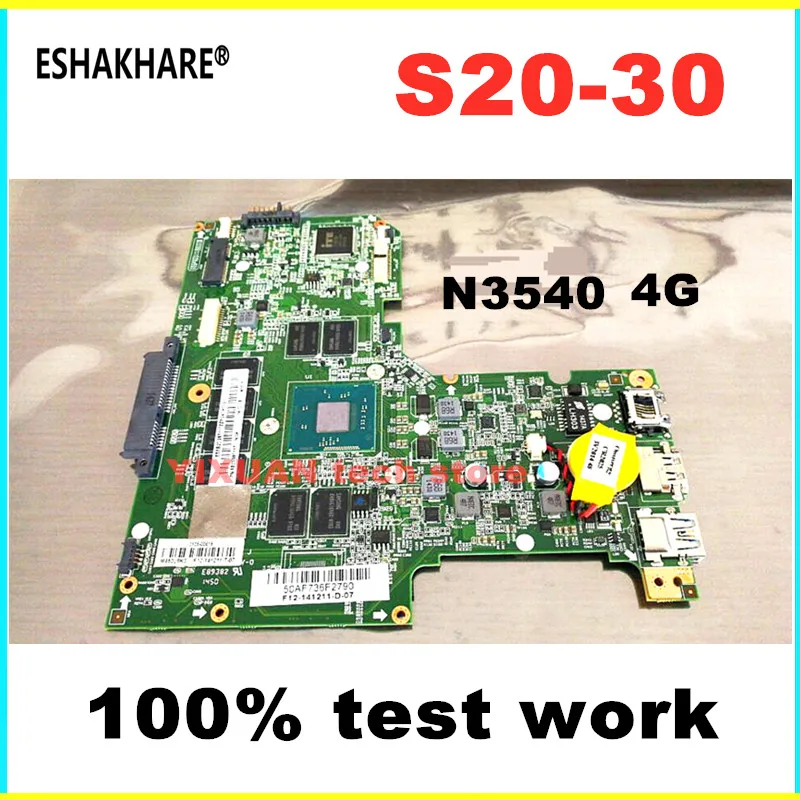 Материнская плата для ноутбука Lenovo модель BM5406 REV: 1 3 процессор N3540 ОЗУ 4 Гб 5B20G9711 100% |