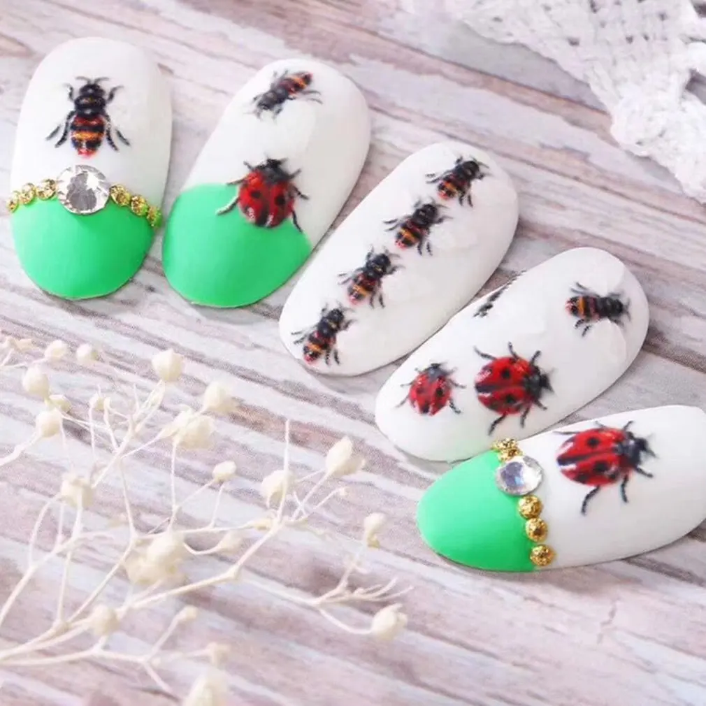 Nail Art Jewelry Diy 6D Stereo Nail Sticker No Trace Nail Sticker Small Bee Shape Nail Decoration Sticker
Nail Art Jewelry Diy 6D Stereo Nail Sticker No Trace Nail Sticker Small Bee Shape Nail Decoration Sticker