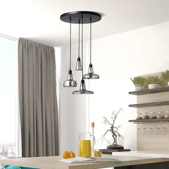 Nordic Iron Plated Glass Smoky Grey Led Pendant Lights Kitchen Living Room Bedroom Light Fixture Decor Dining Room Pendant Lamp 
Nordic Iron Plated Glass Smoky Grey Led Pendant Lights Kitchen Living Room Bedroom Light Fixture Decor Dining Room Pendant Lamp