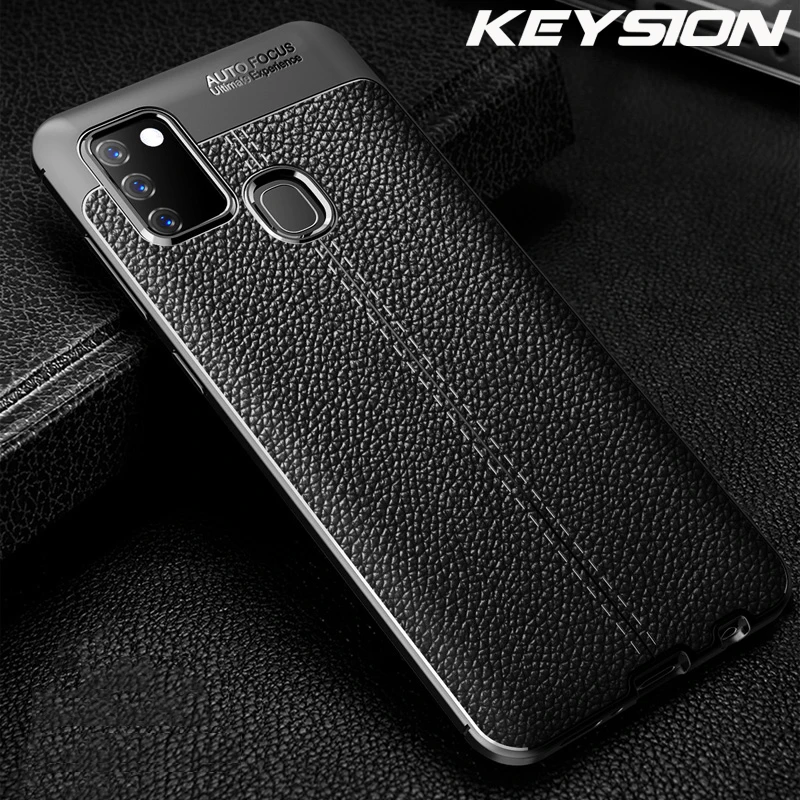 Противоударный чехол KEYSION для Samsung A21S A12 5G A42 A02S кожаный мягкий силиконовый