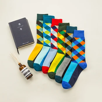 Free shipping 6pairs/lot British plaid socks retro hit color street Harajuku trend large size men cotton socks long tube socks
Free shipping 6pairs/lot British plaid socks retro hit color street Harajuku trend large size men cotton socks long tube socks