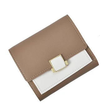Fashion Contrast Color Elegant Female Short Wallet Convenient Personality Designer Fold Over Card Holder for Women 2020
Fashion Contrast Color Elegant Female Short Wallet Convenient Personality Designer Fold Over Card Holder for Women 2020