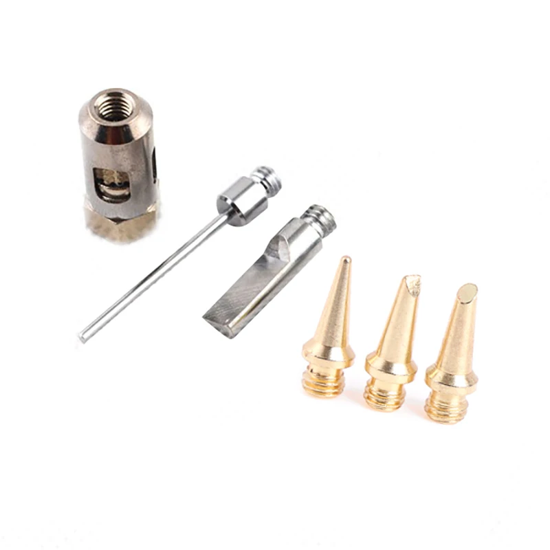 6 Pcs Flame Butane Gas Soldering Tips+Nozzle Butane Gas Solder Tip For Mt-100 Ht-1937 Butane Gas Soldering Iron Kit Welding Set
6 Pcs Flame Butane Gas Soldering Tips+Nozzle Butane Gas Solder Tip For Mt-100 Ht-1937 Butane Gas Soldering Iron Kit Welding Set