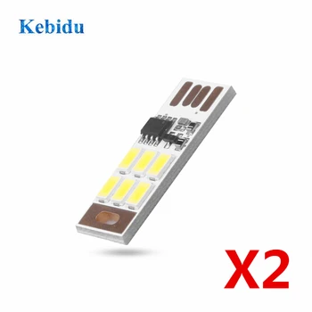 KEBIDU 2Pcs/lot USB LED Bulb Book Light Mini Pocket Card USB Power LED Night Light For Laptop PC Warm/Cold White Night Lamp 
KEBIDU 2Pcs/lot USB LED Bulb Book Light Mini Pocket Card USB Power LED Night Light For Laptop PC Warm/Cold White Night Lamp