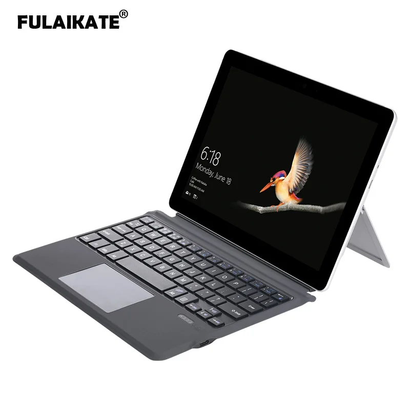 FULAIKATE Bluetooth Keyboard for Microsoft Surface go Stand Flip Case with Touch Pad Business Slim Back Cover Wireless Keyboard
FULAIKATE Bluetooth Keyboard for Microsoft Surface go Stand Flip Case with Touch Pad Business Slim Back Cover Wireless Keyboard
