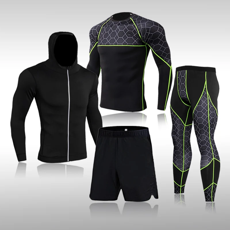 

Tights Men's Sports Suits Running Basketball Equipment Quick-Drying Gym Morning Running Training Clothes Fitness Clothes
