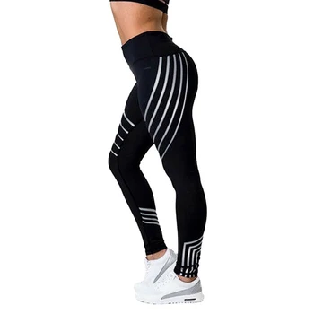 Women Sport Pants Black&White Striped Printed Leggings Slim Fitness Female Gym Running Trousers High Waist Female Elastic Pants
Women Sport Pants Black&White Striped Printed Leggings Slim Fitness Female Gym Running Trousers High Waist Female Elastic Pants