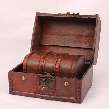 European Retro Wooden Jewelry Storage Box Antique Treasure Box Secret Room Props Home Decoration Desktop Handmade Crafts 
European Retro Wooden Jewelry Storage Box Antique Treasure Box Secret Room Props Home Decoration Desktop Handmade Crafts